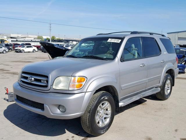 5TDBT48A34S232177 - 2004 TOYOTA SEQUOIA LI SILVER photo 2