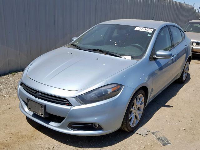 1C3CDFBA8DD307929 - 2013 DODGE DART SXT BLUE photo 2