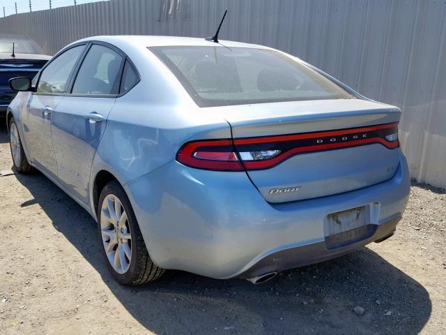 1C3CDFBA8DD307929 - 2013 DODGE DART SXT BLUE photo 3