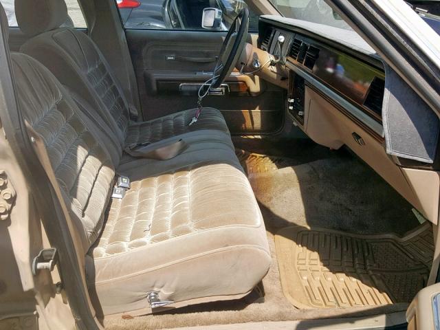 2MEBM75F4KX681107 - 1989 MERCURY GRAND MARQ BEIGE photo 5