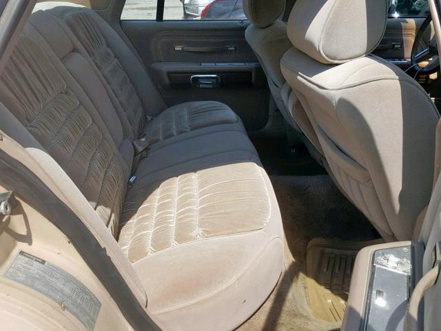 2MEBM75F4KX681107 - 1989 MERCURY GRAND MARQ BEIGE photo 6