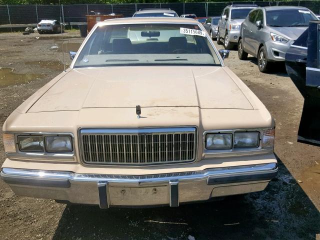 2MEBM75F4KX681107 - 1989 MERCURY GRAND MARQ BEIGE photo 9