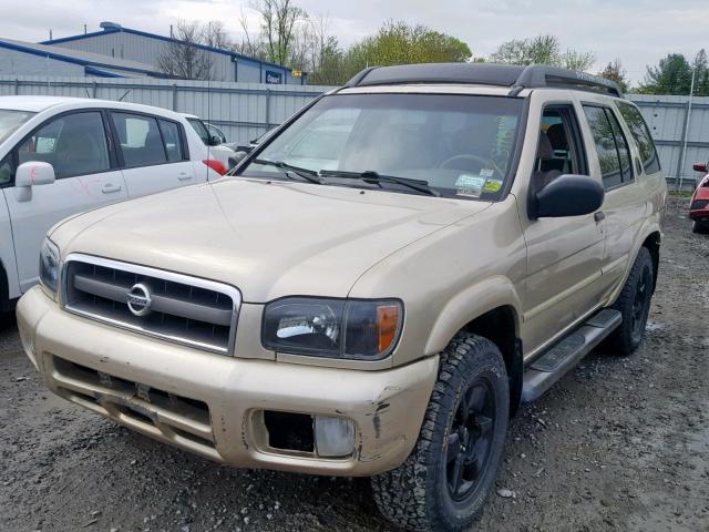 JN8DR09Y92W711619 - 2002 NISSAN PATHFINDER TAN photo 2