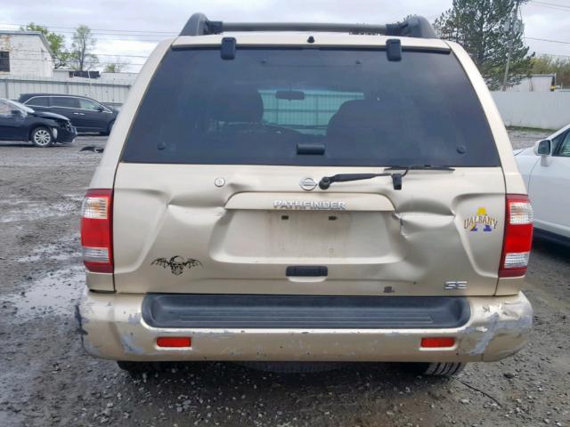 JN8DR09Y92W711619 - 2002 NISSAN PATHFINDER TAN photo 9