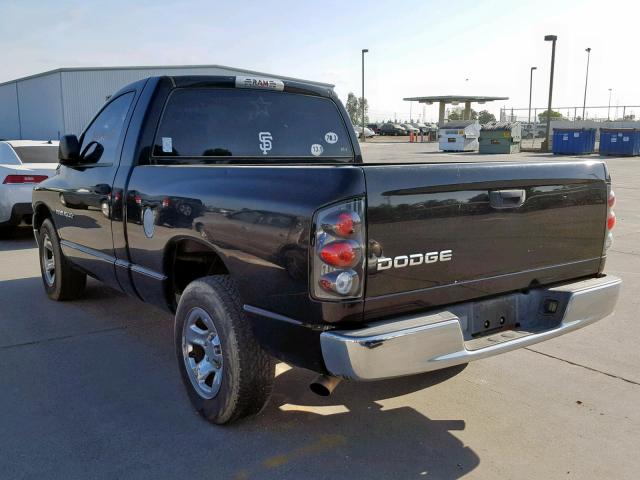 1D7HA16K53J626470 - 2003 DODGE RAM 1500 S BLACK photo 3