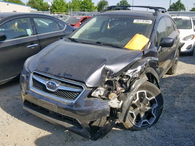 JF2GPAVCXD2864634 - 2013 SUBARU XV CROSSTR GRAY photo 2