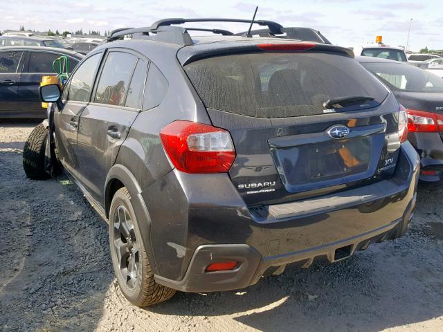 JF2GPAVCXD2864634 - 2013 SUBARU XV CROSSTR GRAY photo 3