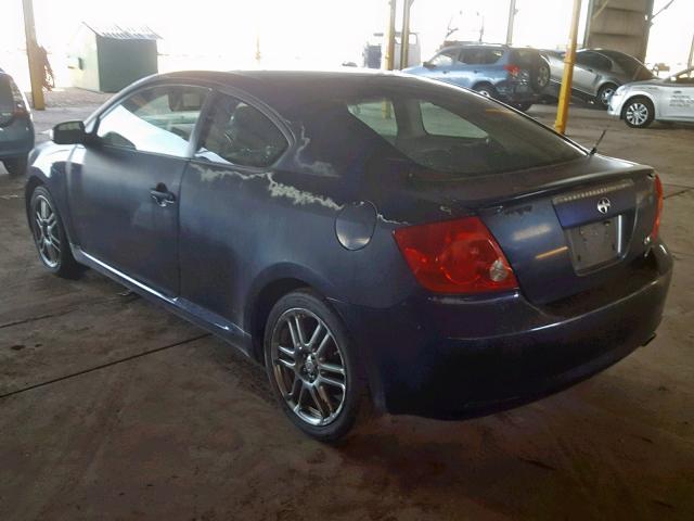 JTKDE167470194628 - 2007 TOYOTA SCION TC BLUE photo 3