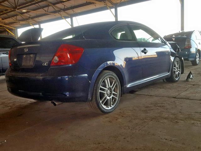 JTKDE167470194628 - 2007 TOYOTA SCION TC BLUE photo 4