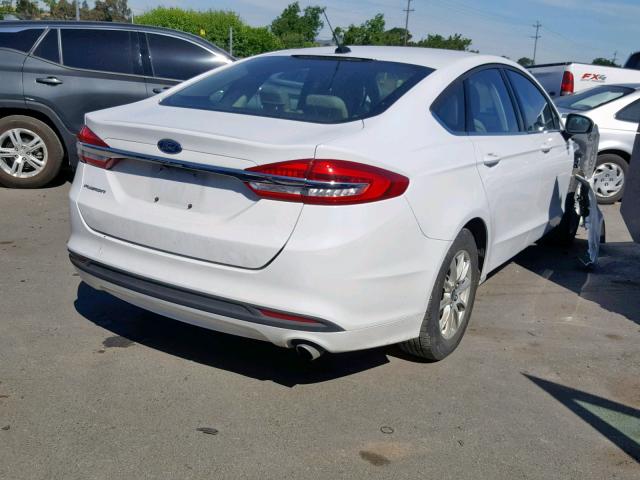 3FA6P0G79JR168056 - 2018 FORD FUSION S WHITE photo 4