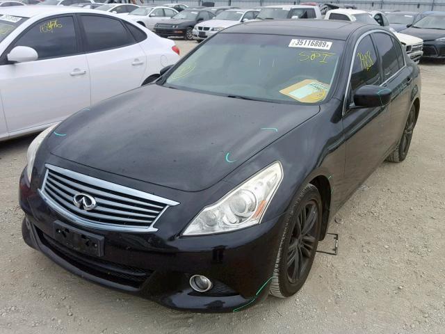 JN1CV6AP0DM719330 - 2013 INFINITI G37 BASE BLACK photo 2