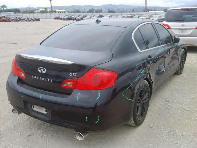 JN1CV6AP0DM719330 - 2013 INFINITI G37 BASE BLACK photo 4