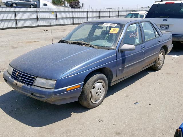 1G1LD55M7SY169763 - 1995 CHEVROLET CORSICA BLUE photo 2