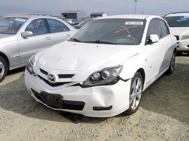 JM1BK344491197165 - 2009 MAZDA 3 S WHITE photo 2