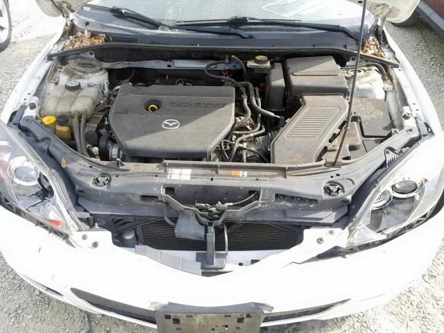 JM1BK344491197165 - 2009 MAZDA 3 S WHITE photo 7