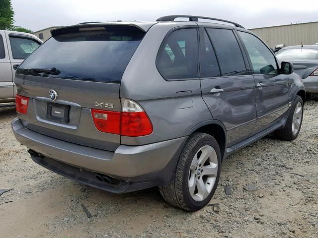 5UXFB535X5LV15472 - 2005 BMW X5 4.4I GRAY photo 4