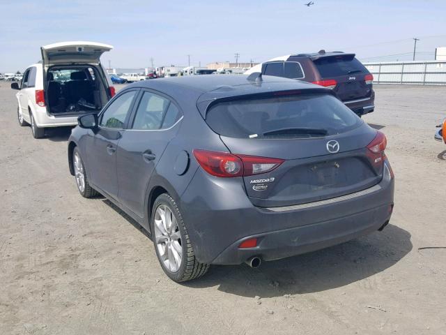 JM1BM1L33E1200073 - 2014 MAZDA 3 TOURING GRAY photo 3