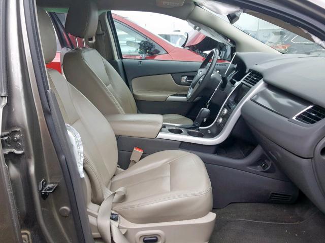 2FMDK4JC7DBC14091 - 2013 FORD EDGE SEL BEIGE photo 5