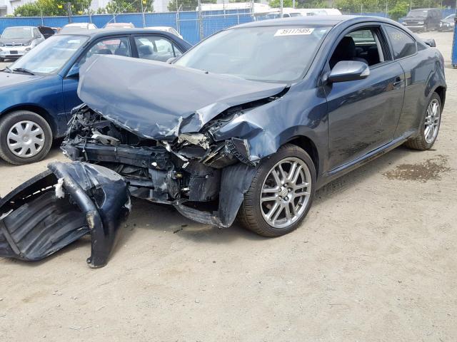 JTKDE167270145556 - 2007 TOYOTA SCION TC GRAY photo 2