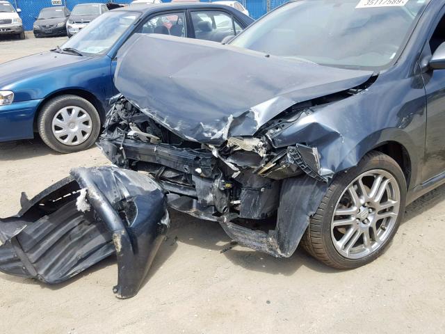 JTKDE167270145556 - 2007 TOYOTA SCION TC GRAY photo 9