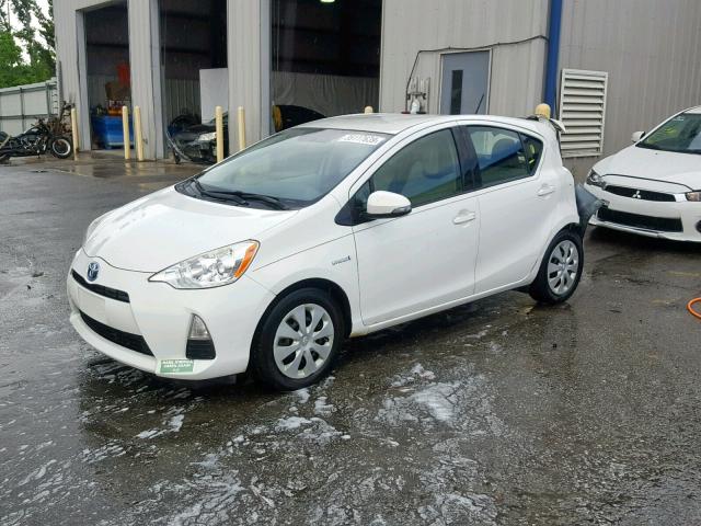 JTDKDTB3XC1506164 - 2012 TOYOTA PRIUS C WHITE photo 2