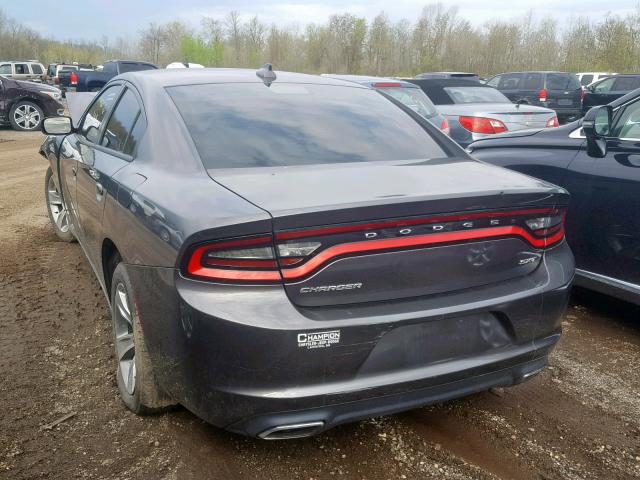 2C3CDXHG2FH856422 - 2015 DODGE CHARGER SX GRAY photo 3