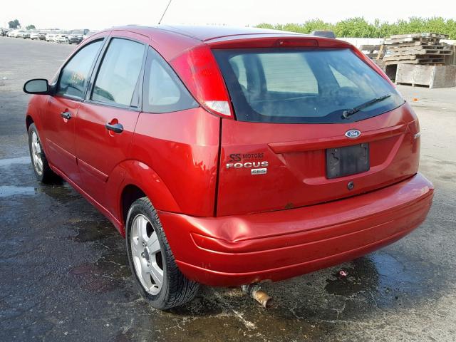 3FAFP37N75R130380 - 2005 FORD FOCUS ZX5 BURGUNDY photo 3