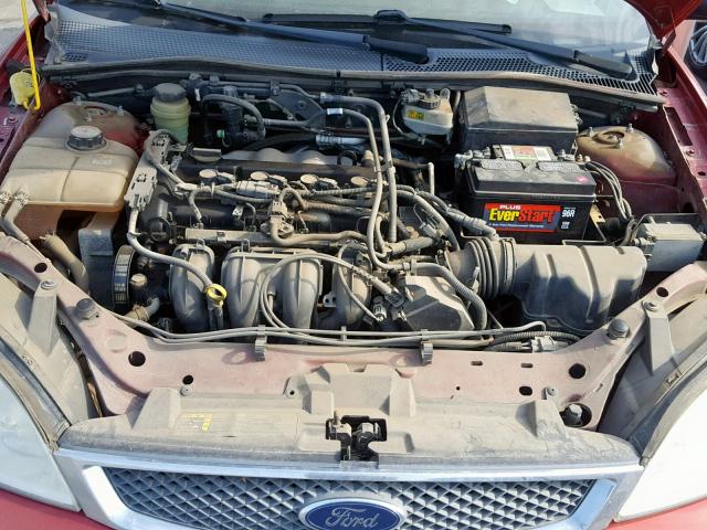 3FAFP37N75R130380 - 2005 FORD FOCUS ZX5 BURGUNDY photo 7