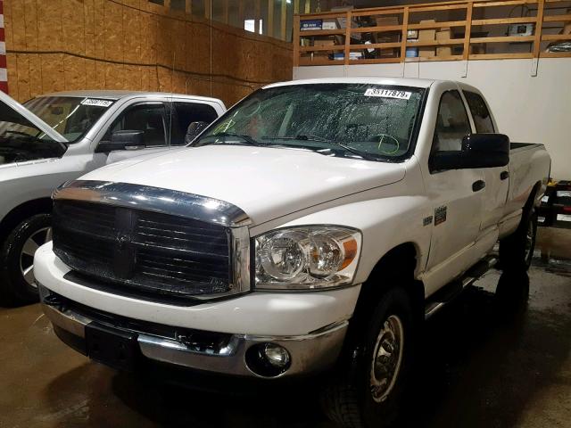 3D7KS28T59G501607 - 2009 DODGE RAM 2500 WHITE photo 2