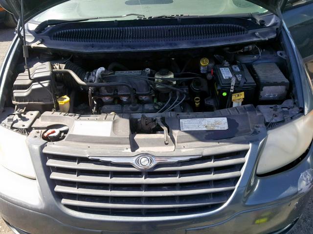 1A4GP45R46B745267 - 2006 CHRYSLER TOWN & COU BLUE photo 7