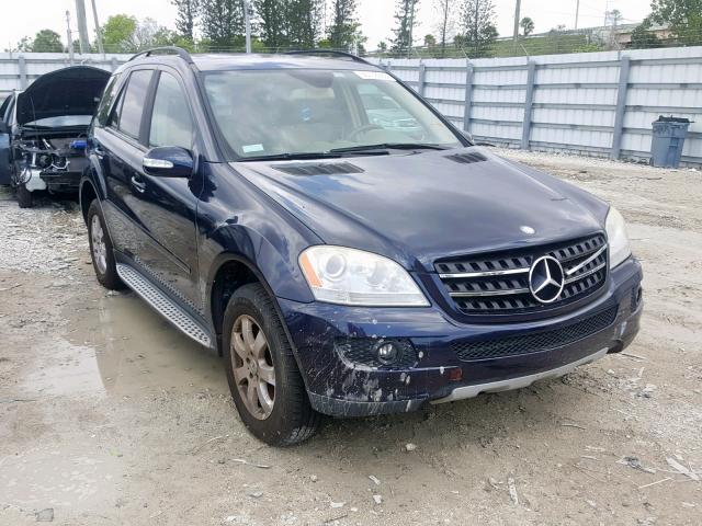 4JGBB22EX7A171023 - 2007 MERCEDES-BENZ ML 320 CDI BLUE photo 1