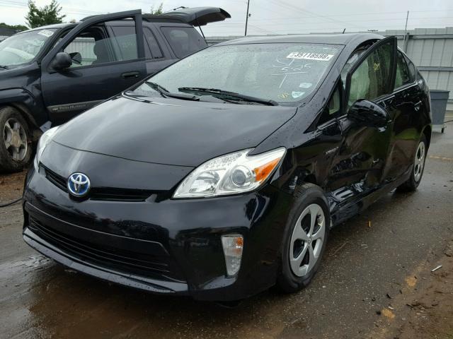 JTDKN3DU1C5475463 - 2012 TOYOTA PRIUS BLACK photo 2