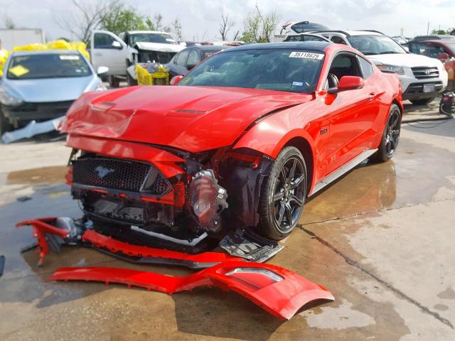 1FA6P8CF3K5117927 - 2019 FORD MUSTANG GT RED photo 2