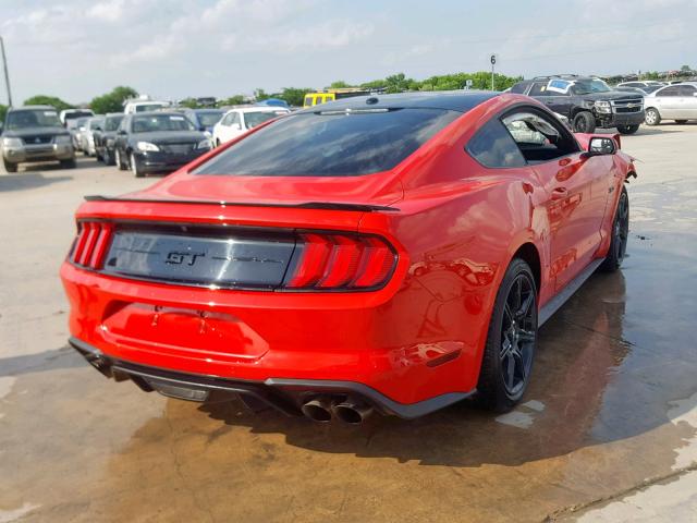 1FA6P8CF3K5117927 - 2019 FORD MUSTANG GT RED photo 4