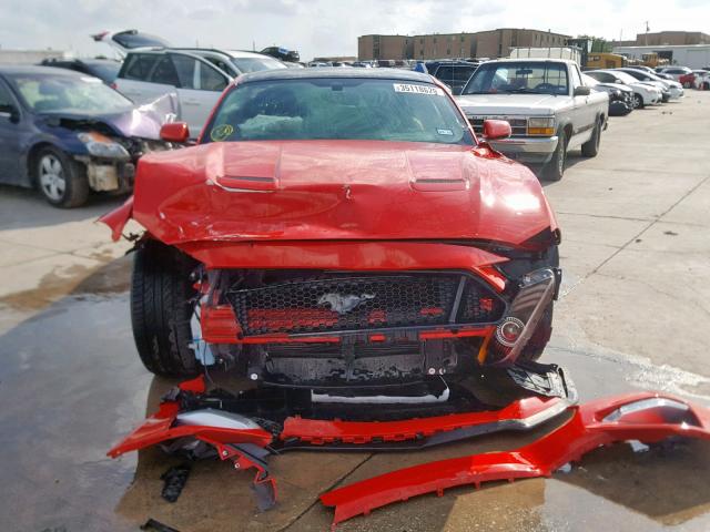 1FA6P8CF3K5117927 - 2019 FORD MUSTANG GT RED photo 9