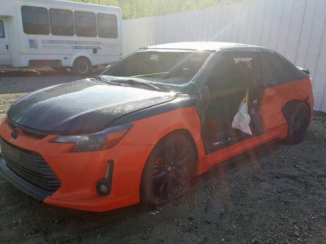 JTKJF5C73FJ006119 - 2015 TOYOTA SCION TC ორფეროვანი ფოტო 9