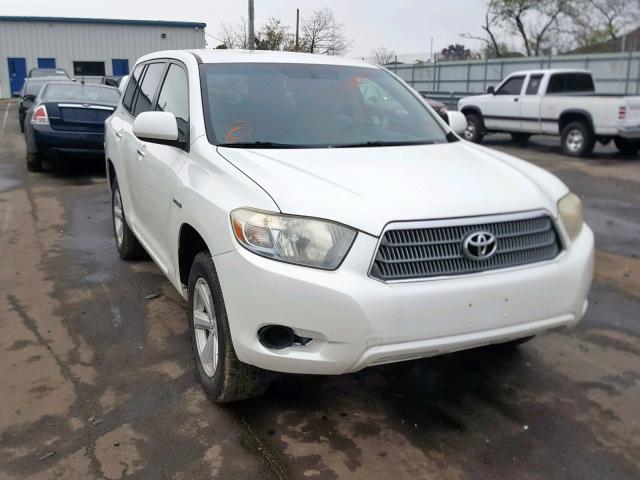 JTEEW41AX82018844 - 2008 TOYOTA HIGHLANDER WHITE photo 1