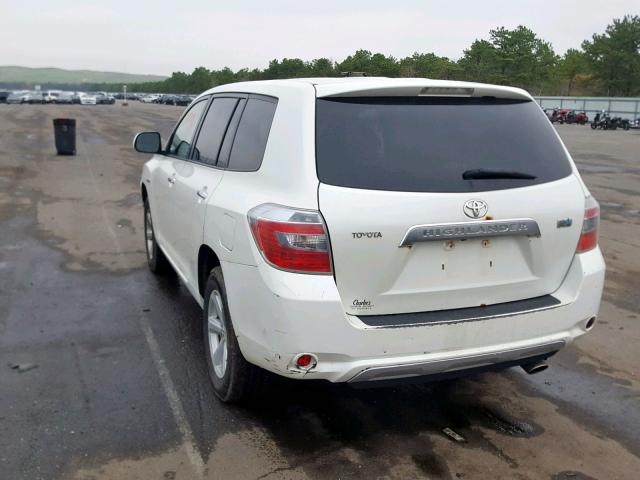 JTEEW41AX82018844 - 2008 TOYOTA HIGHLANDER WHITE photo 3