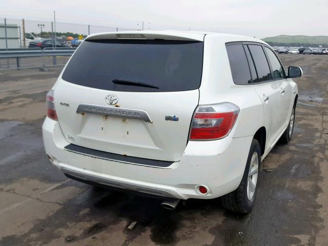 JTEEW41AX82018844 - 2008 TOYOTA HIGHLANDER WHITE photo 4