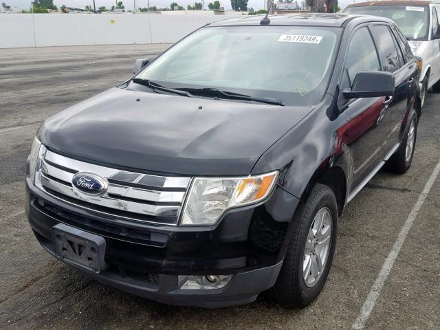 2FMDK38C98BB08358 - 2008 FORD EDGE SEL BLACK photo 2