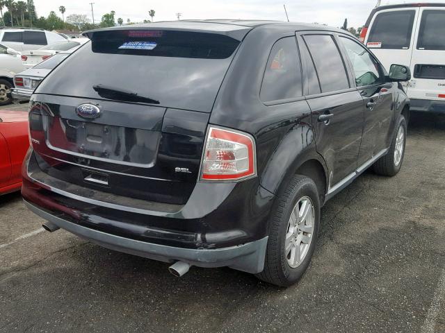 2FMDK38C98BB08358 - 2008 FORD EDGE SEL BLACK photo 4