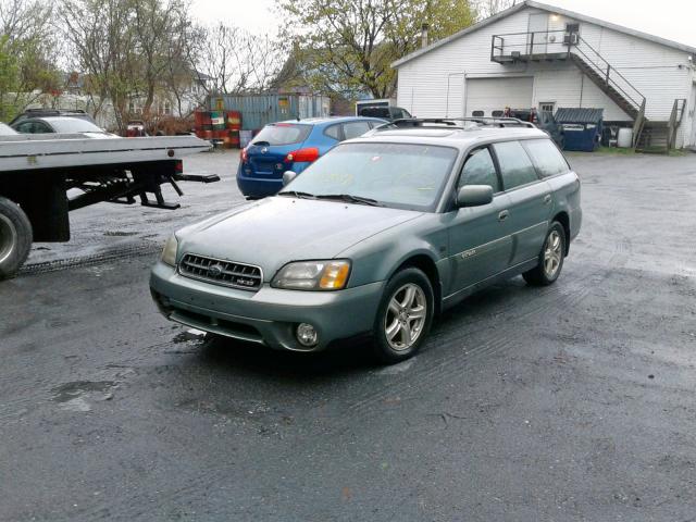 4S3BH806647631272 - 2004 SUBARU LEGACY OUT GREEN photo 2