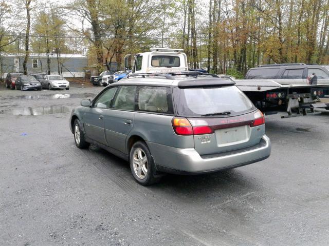 4S3BH806647631272 - 2004 SUBARU LEGACY OUT GREEN photo 3