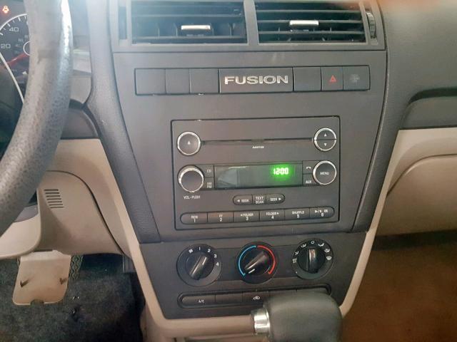 3FAHP06Z68R271599 - 2008 FORD FUSION S BLUE photo 9