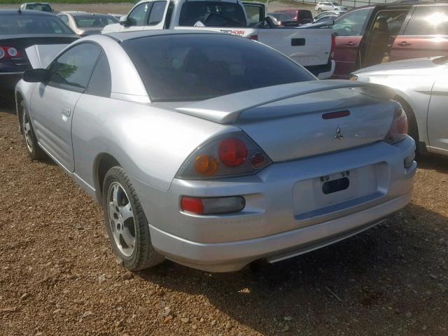 4A3AC44G14E055055 - 2004 MITSUBISHI ECLIPSE GS SILVER photo 3