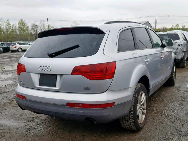 WA1AY74L57D075736 - 2007 AUDI Q7 3.6 QUA SILVER photo 4