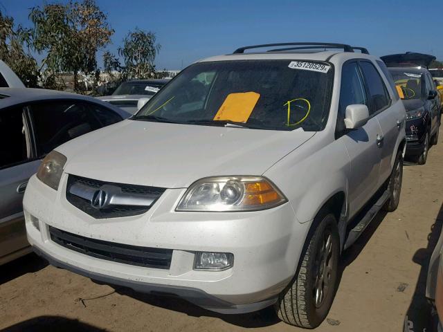 2HNYD18896H528125 - 2006 ACURA MDX TOURIN WHITE photo 2