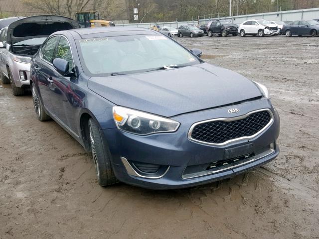 KNALN4D76E5144771 - 2014 KIA CADENZA PR BLUE photo 1