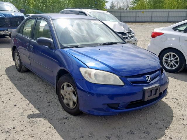 2HGES16334H611067 - 2004 HONDA CIVIC DX V BLUE photo 1