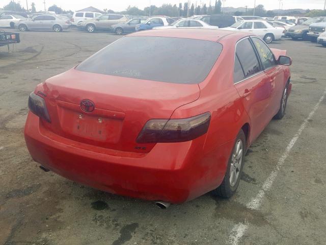 4T1BK46K57U025512 - 2007 TOYOTA CAMRY NEW RED photo 4